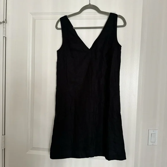 NWOT black jcrew linen dress - Picture 3 of 3